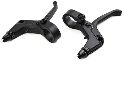 Manetas de freno de 2 dedos para bicicletas infantiles, alcance ajustable (negro)