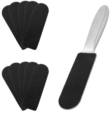 Calli Piedi Rimozione Lima, Acciaio Inossidabile Lima per Piedi Pedicure per Pelle Morta Doppia Faccia Raspa per Piedi Professionale per Rimuovere Calli Danneggiati Duri & Cuscinetti Ricambio