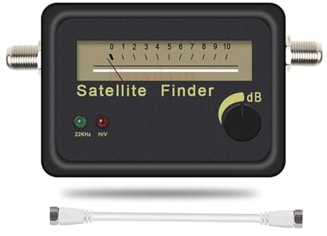 Rilevatore di segnale satellitare, misuratore di segnale di allineamento, ricevitore for parabola DSTV, LNB, amplificatore di segnale digitale diretto, localizzatore satellitare(Added White cable)