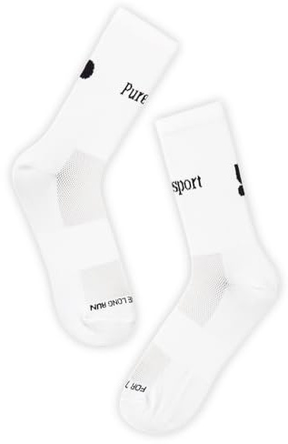 Puresport Performance Running Socks, Moisture-Wicking Training Socks with Subtle Compression for Women & Men, Ideal for Long-Distance Running, Gym & Hyrox