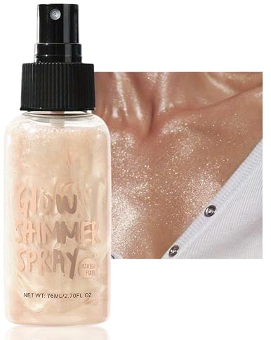 Glow Body Glitter Impermeabile Brillantini Brillantini Glitter Spray Per Viso Capelli E Corpo, Nebbia Ultra Fine Copertura Uniforme, Festival Brillante Trucco Brillante
