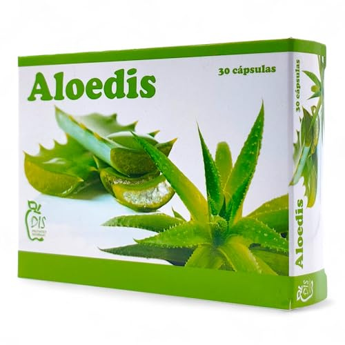 Dis Aloedis 30 Cápsulas - Con Aloe Vera y Carbón Vegetal Activo - Complemento Alimenticio Natural para Digestión y Tránsito