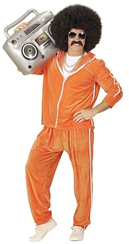 W WIDMANN MILANO Party Fashion - Costume Tuta da ginnastica, giacca e pantaloni, outfit anni '80, tuta da jogging, outfit Bad Taste, costumi di carnevale
