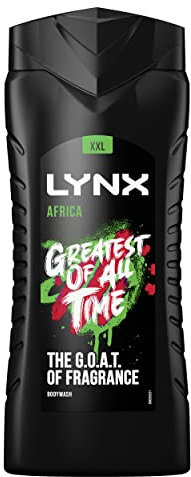 Lynx Limited Edition FIFA Africa 3-in-1 Body Wash shower gel with a mandarin & sandalwood fragrance for an all day fresh & clean feel 500 ml