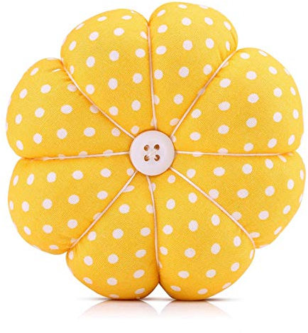 HERCHR Nadelkissen Handgelenk Blumen Nadelkissen Mit Elastisches Handgelenkband Kürbisform, Armnadelkissen Handgelenk Nadelkissen Florales, Nadelkissen, Nadelkissen Tragbares