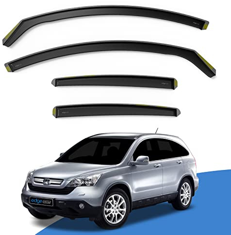 EdgeVisors Wind Deflectors for Honda CR-V MK3 Door 5 Door SUV 4pc | 4pc Set, In-Channel Rain Guards & Accessories
