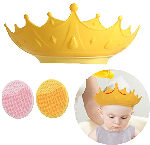 BSITSSS Visiera Doccia Bambini Cappello Doccia per Bambini, Doccia Cap per Bambino Cuffia Doccia Bambini Cappello da Doccia per Bambini Regolabile, Prevenire l'Acqua Flusso Verso Occhi e Viso