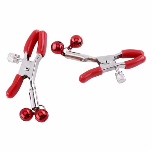 Bell Adnorned Nipple Clamps, Nipple Clips with Bells, Nipple Sex Toys for Couples