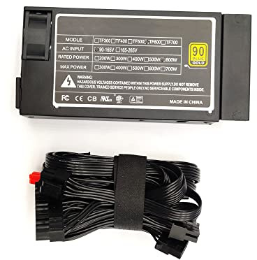KLVN Computer Power Supply Small 1U Computer PSU Flex-ATX 600W for ITX PC Modular Power Supply Small 1U Computer PSU