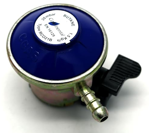 21mm BUTANE GAS REGULATOR FOR 21mm CALOR & FLOGAS CYLINDERS 30mbar