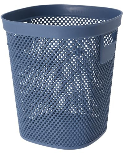 Mojawo Corbeille à papier, poubelle de bureau, en plastique, hauteur : env. 30 cm, 12 l