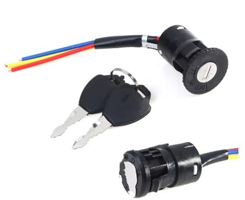 Interruttore Chiave Accensione Blocco Interruttore Accensione 2 Fili Con 2 Chiavi Blocco On-off Per Scooter Elettrici ATV Motociclette Tascabili Motociclette ATV Quad 1 Set(Type 3)