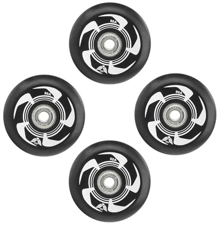 JCXYL EV 90A Inlineshjul för enkelrad utomhus inomhus 72 mm 76 mm 80 mm PU Inlineshjul för rullskridskor utomhussporter 4-pack
