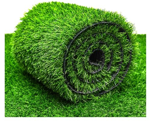 MYJIO Gazon Artificiel Gazon Synthétique avec Trous de Drainage pour Balcon, Terrasse et Jardin Texture Douce, Densité Élevée (1.5x6m/4.92x19.68ft)