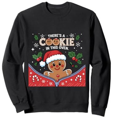 Il y a Un Biscuit dans ce Four, Noël et Grossesse, Pain d'épice Sweatshirt