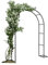 Refue 80-350 cm Breite Rosenbögen Gartenbogen Rankgitter Torbogen für Kletterpflanzen und Rosen Pergola Blumen Rankhilfe Hochzeit Deko Rosengestell Schwarz (Größe : 80 x 200cm)
