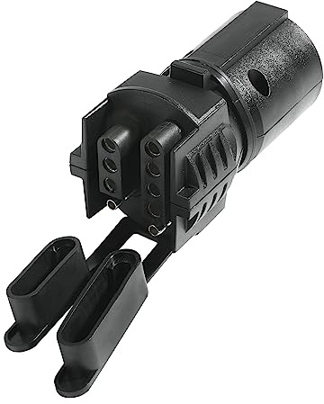 Zlirfy Trailer Plug Adapters,2-in-1 Flat Blade Plug,7 Pin to 4 and 5 Flat Blade Trailer Connector Trailer Adapter,RV Boat Adapter Plug,Automotive Accessories Universal for Trailer,Tow Hitch,RV,Boat