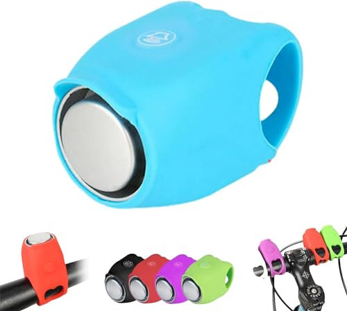 Super clacson per bicicletta, suono del treno, super clacson per bicicletta con suono forte, 90 db impermeabile, per bici elettrica, per moto e ciclismo, per adulti e bambini (blu)
