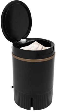 fennnds Waschmaschine Klein mit Schleuder für Normalwäsche und Feinwäsche Reisewaschmaschine Mobile bis 1,5 KG für Wohnmobile & Wohnwagen, Geringer Wasser- und Energieverbrauch, Schwarz