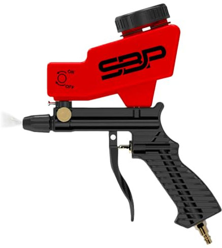 SandBlastPro Pistola per sabbiatura, sabbiatrice, pistola per sabbiatura, ugello in ceramica, sabbiatura, sabbiatura ad aria compressa, sabbiatrice ad aria compressa, pistola ad aria compressa