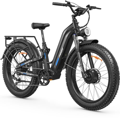 FREESKY Dual Motor Electric Bike for Adults 26 Fat tire Mountain ebikes