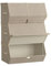 SONGMICS Aufbewahrungsbox mit Deckel, 4er Set Kleiderschrank-Organizer, stapelbar, Faltbox mit Magnetverschluss, Stoffboxen Aufbewahrung für Kleidung, Bücher, sandbeige RLB022Y02