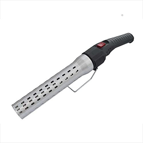 PODEC Allume-feu Électrique À Charbon De Bois, Allume-Grill Durable en Acier Inoxydable avec Ventilateur Intégré, Briquettes À Allumage Facile Et Rapide, pour Barbecue Extérieur, Fumoir, Cheminée