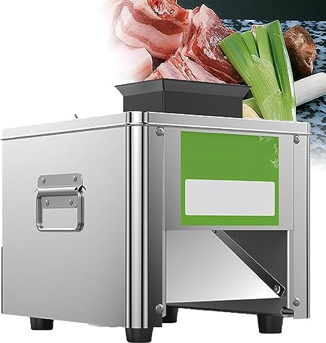 Affettatrice Professionale, Affettatrice Elettrica, Acciaio Inossidabile, Tagliaverdure per Carne Fresca 850w 200kg/h, per Ristorante/gastronomia/macelleria,2.5mm