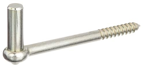 Alberts 844776 Kloben zum Einschrauben | J-Haken, mit angeschnittenem Gewinde | galvanisch verzinkt, Dickschichtschutz | Dornmaß Ø16 mm | Länge 165 mm | 10er Set