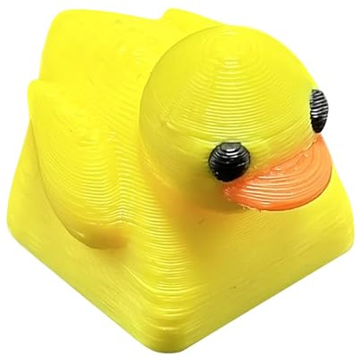 Duck Keycap | Ersättningsnyckel i harts | Dekorativt anka-tangentbord för tangentbord | ersättningstangentlock för författare, spelare och kontorsarbetare