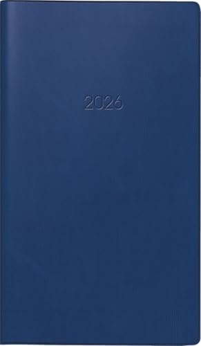 Brunnen fickkalender mod. 758 2026 | A6, plast, mörkblå