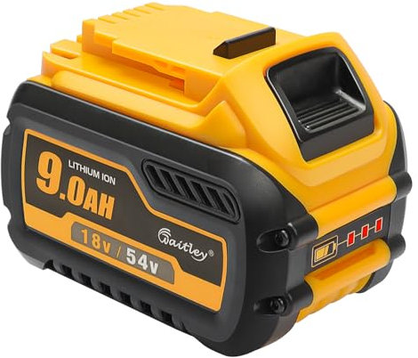 QUPERR 18V/54V 9.0Ah Replacement for Dewalt Battery Lithium-ion Large Capacity – Compatible with Dewalt Power Tools DCB609 DCB606 DCB547 DCB548