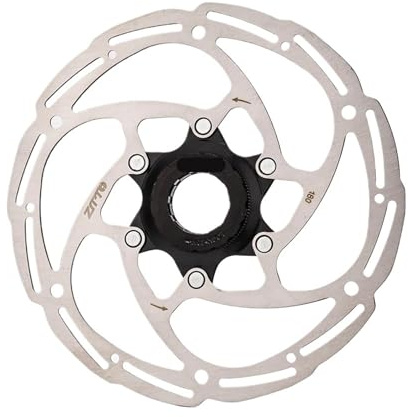 Centerlås navfäste cykelbromsskiva kompatibel med 140 mm 160 180 mm 203 mm skivor tillverkad av 1,8 mm höghållfast stål (CL-180 mm svart A)