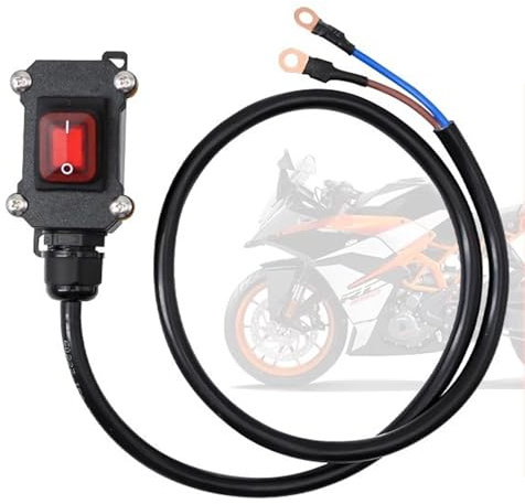 Interruptor de Batería para Coche,Cortacorriente para 12V y 24V | Interruptor Impermeable para Moto y Automóvil | Para Cortocircuito, Eléctrico, Marino, Electricista, Vehículo Pequeño y