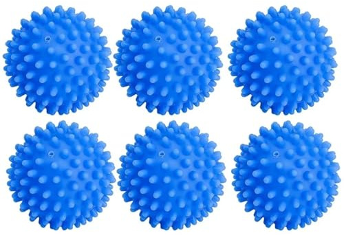 Torkbollar, Tvättbollar Flerfärgade 6 st(Blue 6pcs)