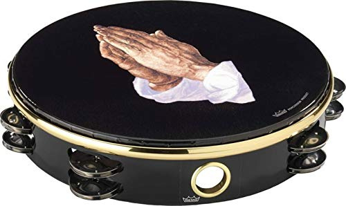 Remo 23480 10 in. Tambourine 2 Row Jingle Praying Hand