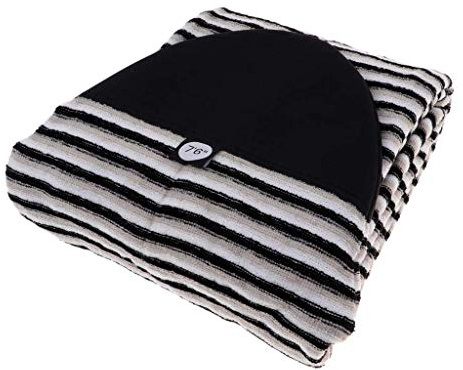 Tenlacum 5.0-10.6ft Surfboard Sock Cover Lightweight Stretch Surf Surfing Board Protective Bags with Drawstring Closure & Padded Pointed Nose Protector & Pouch (9.4ft)