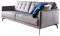 Atlantic Home Collection 3-Sitzer Sofa Jakob, mit Wellenunterfederung und samtigem Bezug, hellgrau