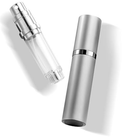 VVGAOGES Perfume Atomiser,Portable Refillable Empty Perfume Spray,Mini Perfume Bottles Empty for Travel 5ml (Grey)