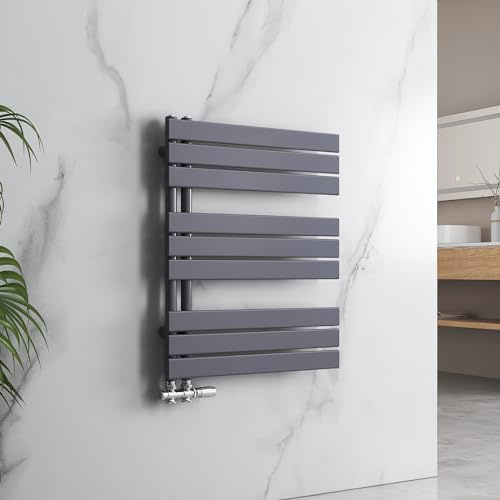 EMKE Scaldasalviette da bagno, 762 x 600 mm, scaldasalviette, porta asciugamani, scaldasalviette, scaldasalviette, scaldasalviette, scaldasalviette, scaldasalviette, colore: antracite