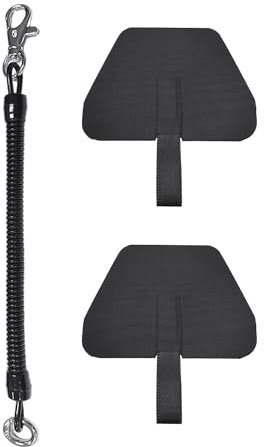 MAXQUU Cadena para teléfono móvil con 2 insertos, PVC, negro, 27,4 cm, 27,4 cm, Cloruro de polivinilo