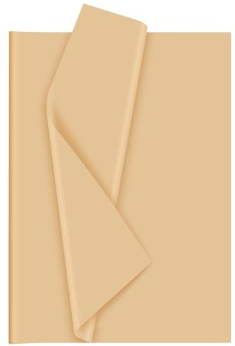 Bouiexye 60 fogli di carta velina kraft, carta velina di Natale in bulk per confezioni regalo fai da te, per arte e artigianato floreale, compleanno, festività (51x37 cm/20 x 14,5 pollici)