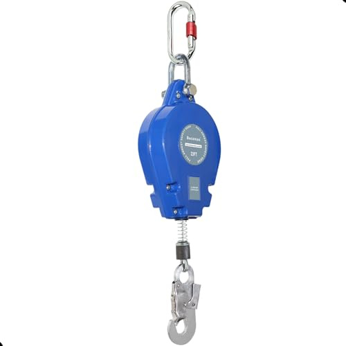 23FT Retractable Lanyard, BUCAMAO Self Retracting Lifeline, Steel Wire SRL