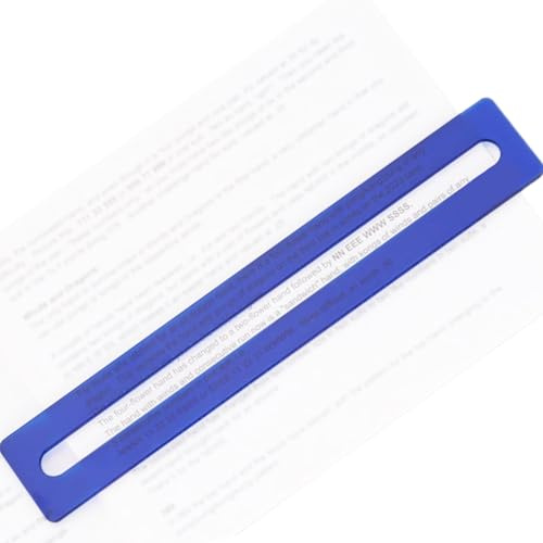 Lectura Regla De Seguimiento Para Niños - Guía De Línea, Eye Helper | Herramienta De Superposición De Dislexia Para Estudiantes, Tira De Ayuda Visual Para El Aprendizaje En El Aula, Marcador De Color