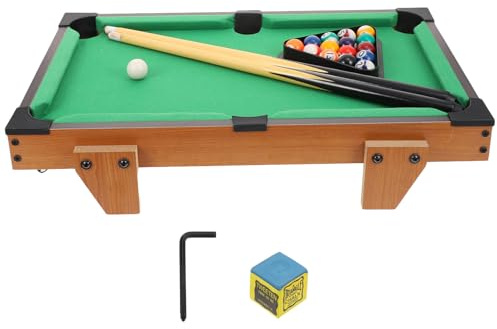 Children's Mini Billiard Table 69cm Pvc Mdf Lint Green Toy