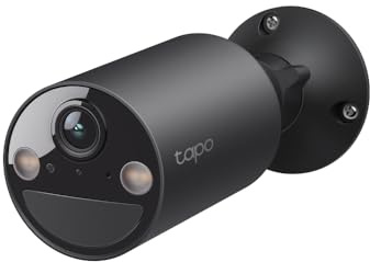Tapo C411 WiFi-kamera utomhus/inomhus, trådlös WiFi-kamera, 2K 3MP, batteritid upp till 180 dagar efter en enda laddning, färgnattsyn, rörelsedetektionslarm, IP65