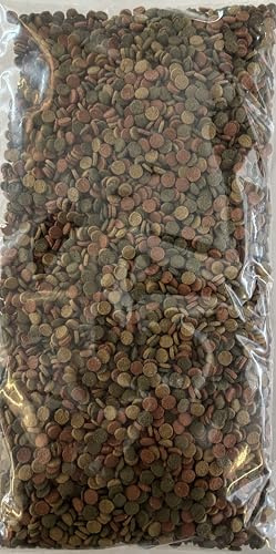 MiniWafers 3-Farb Mix – Spirulina, Astaxanthin & Gelb mit Vitaminen | Sinking Wafer Zierfischfutter für Welse, Garnelen, Krebse & Bodenfische (500Gr)