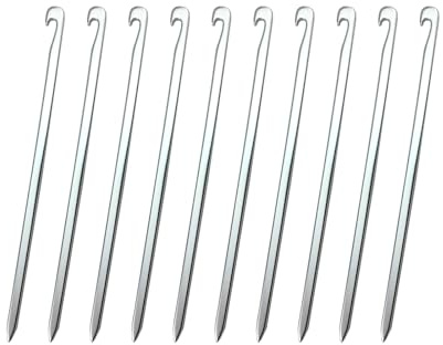 BUBEFSKD 10 Heavy Duty Picchetto per Tenda in Lega Alluminio Esterni Paletti da Baldacchino Campeggio Escursionismo Spiaggia All'aperto Ancoraggi A Tende