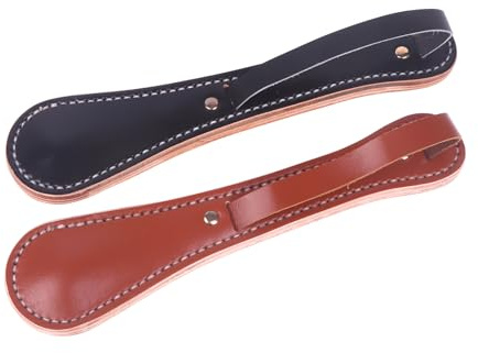 KRJGOERG Classic Boston Leather Racket Multi-function Cowhide Contains Lead Block Portable Tactical Tool