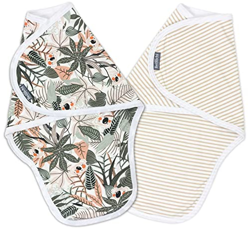 Bellochi Swaddle Me Pucksack Baby 0-3 Monate - 2er Set Pucktuch Baby 0-3 Monate - Weiche und Zarte 100% Zertifiziert Baumwolle - Koala